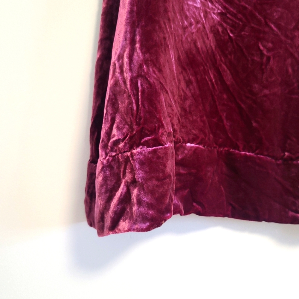 Sundance Burgundy Velvet Mini Dress MP - Picture 4 of 7